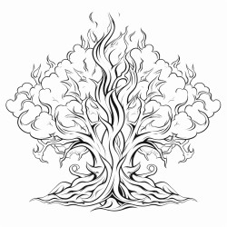 a tree of fire and ice