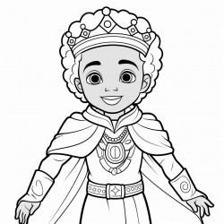 african american king or prince  in a fairytail