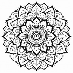 dot outline mandala