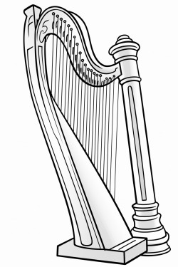 only the musical instrument the harp