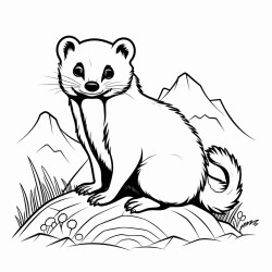a cute and adorable icelandic badger