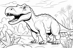 kids coloring book dinosaurs