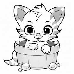kitten playing