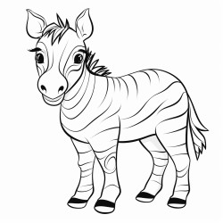 cute baby quagga