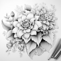flower inside a paintbrush