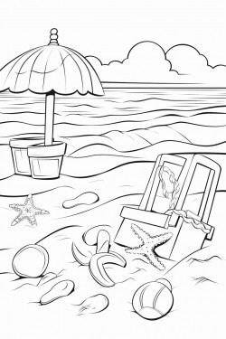 toys in the sand at the beach