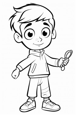 a yo yo with a knife pointing at a human