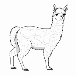 alpaca black and white