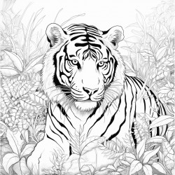 tiger in jungle