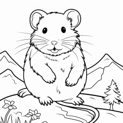 a cute icelandic vole