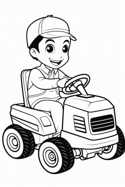 ride on lawn mower simple