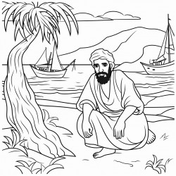 a man who is stranded on a desert island around the year 1700 the man came on a ship and is the only survivor