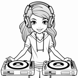a female dj