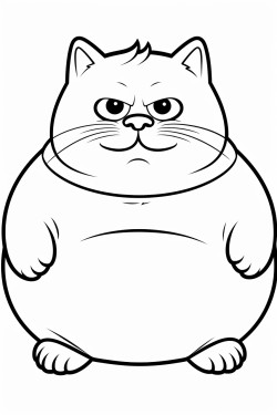 anthromorphic cat chubby