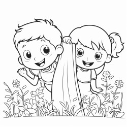 kids playing hide and seek