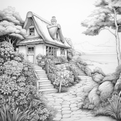 evening in a cottage