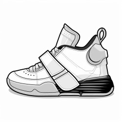 a hightech basketball shoe with a carbon fiber upper and a responsive cushioning system