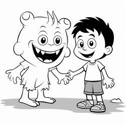 shadow friend a playful shadow with a mischievous grin