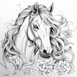 a horse