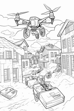 drones delivering packages