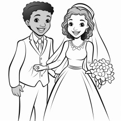 african american man and white woman getting married