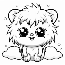 dream eater a fluffy creature with big round eyes that eats bad dreams