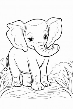 colorable animal drawings