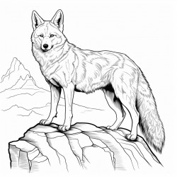 dingo on a rock