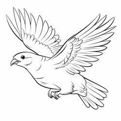 a bird flying