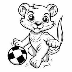 panther playing soccer