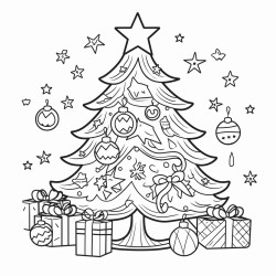 christmas coloring page for adults