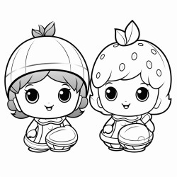 baby dolls with fruit helmets
