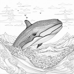 whale in ocean