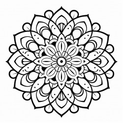 dot outline mandala
