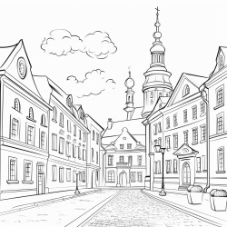 li deszcz miasto