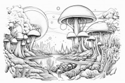 natural habitat of a strange planet