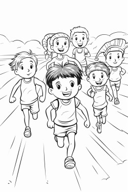 some animals having a race on an athletics track with people cheering