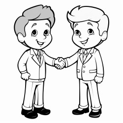 two men shaking hands