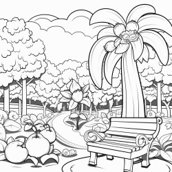 banana in a beautiful garden