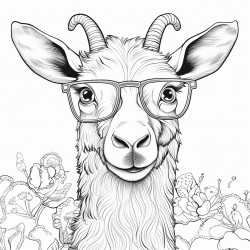 farm animals with eyeglasses