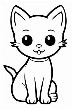 cat coloring page