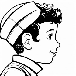 side profile bar mitvah boy