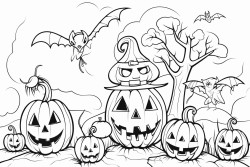 un coloriage cod sur le thme dhalloween en utilisant lindicatif prsent dans les premiers et deuximes groupes de verbes