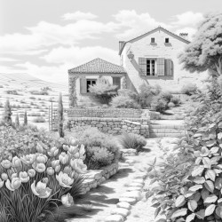 coloring by number provence france
