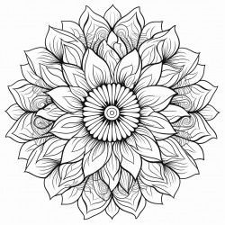 flowers mandala
