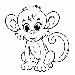 a cute monkey