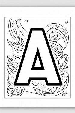 letter a with pictures to represent it