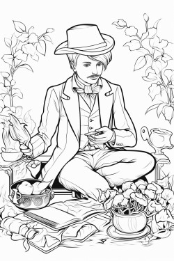 magician at picnic with cards