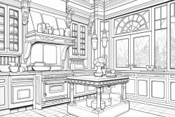 art deco kitcen