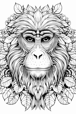 orangutan mandala